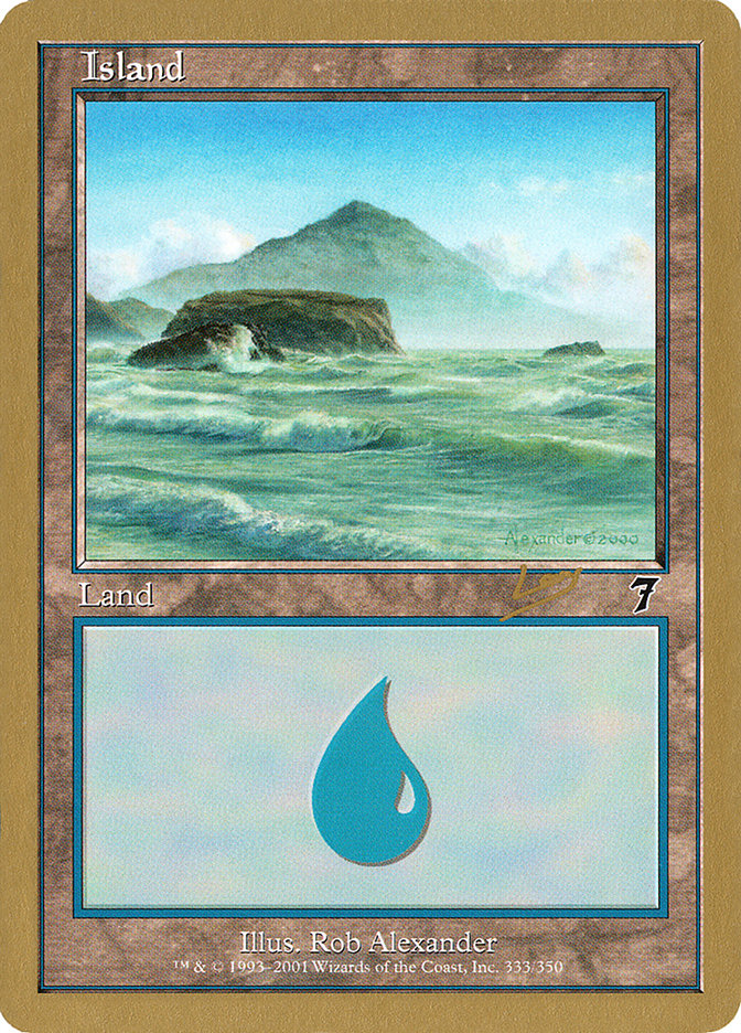 Island (333) (Raphael Levy) [World Championship Decks 2002] | Nerdhalla Games