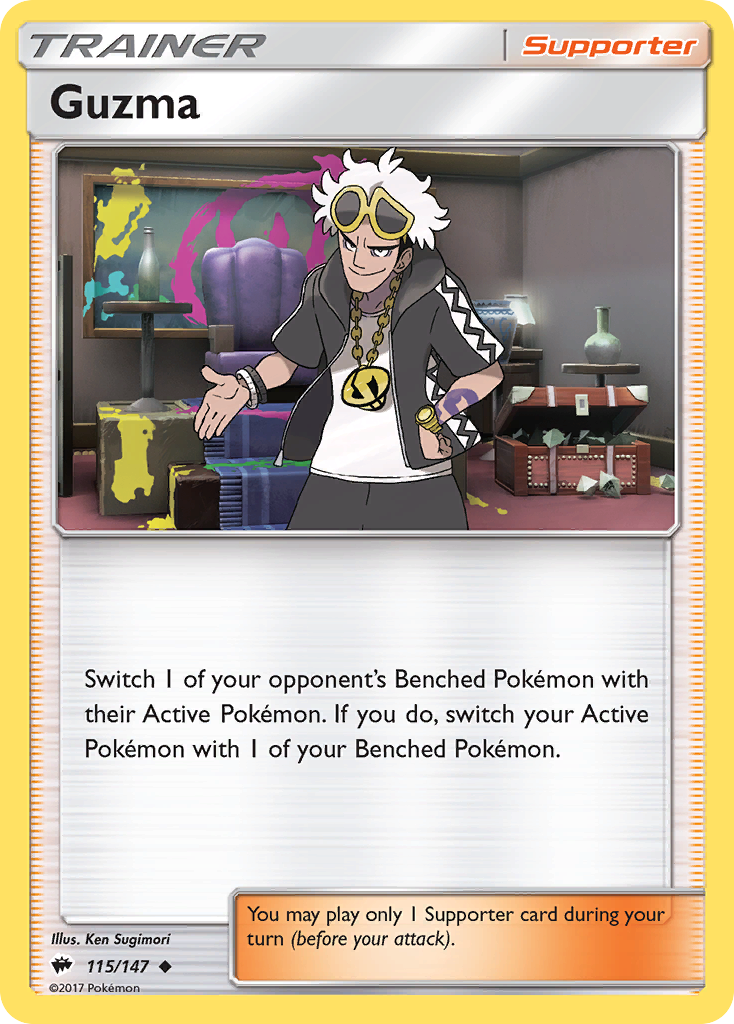 Guzma (115/147) [Sun & Moon: Burning Shadows] | Nerdhalla Games