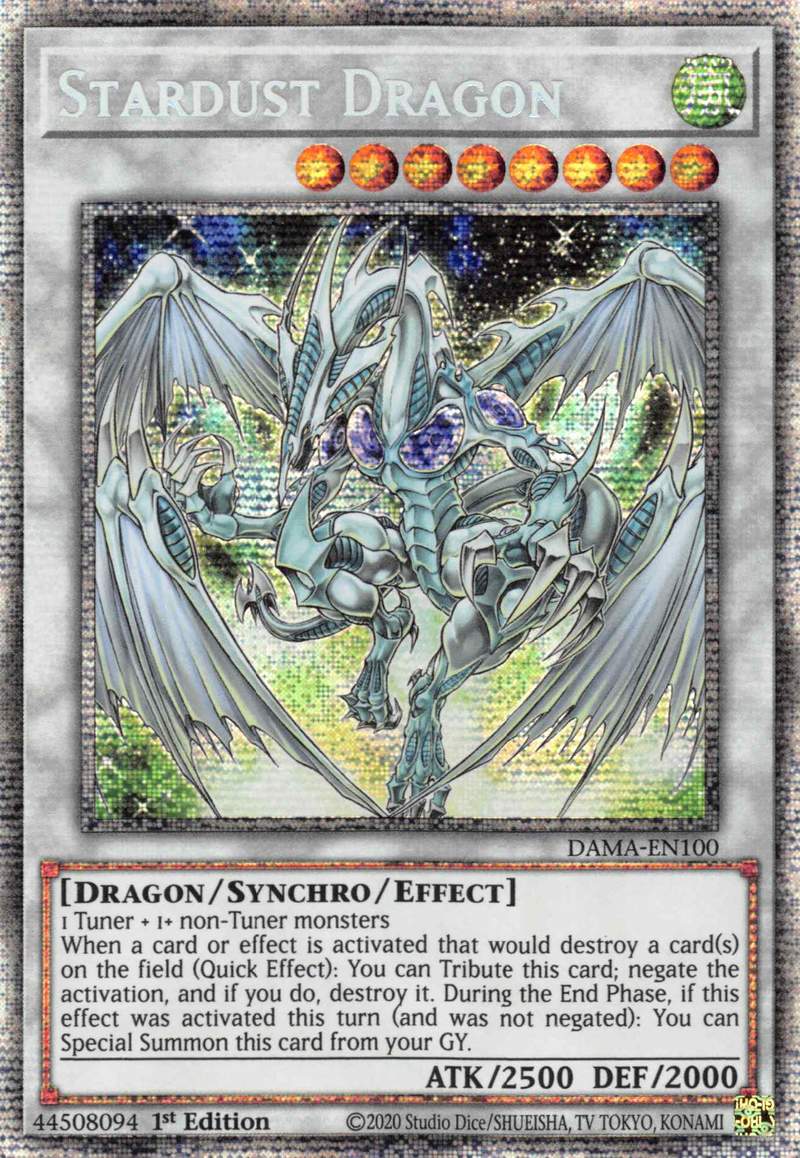 Stardust Dragon [DAMA-EN100] Starlight Rare | Nerdhalla Games