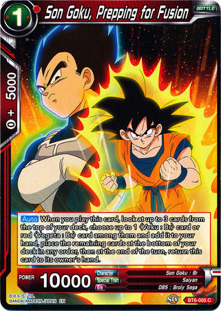 Son Goku, Prepping for Fusion [BT6-005] | Nerdhalla Games