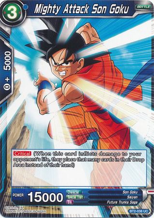 Mighty Attack Son Goku (BT2-038) [Union Force] | Nerdhalla Games