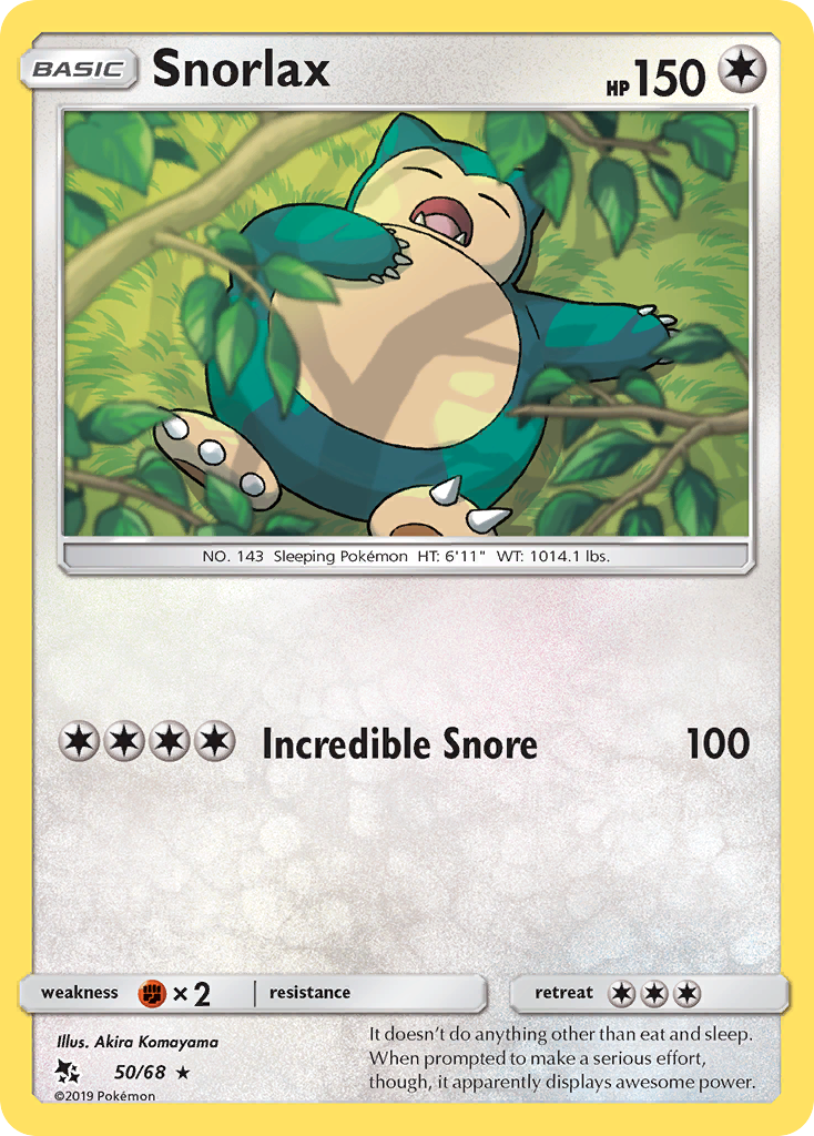 Snorlax (50/68) [Sun & Moon: Hidden Fates] | Nerdhalla Games