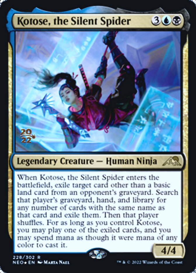 Kotose, the Silent Spider [Kamigawa: Neon Dynasty Prerelease Promos] | Nerdhalla Games