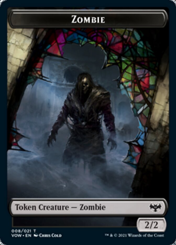 Zombie Token (008) [Innistrad: Crimson Vow Tokens] | Nerdhalla Games