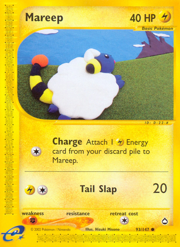 Mareep (93/147) [Aquapolis] | Nerdhalla Games