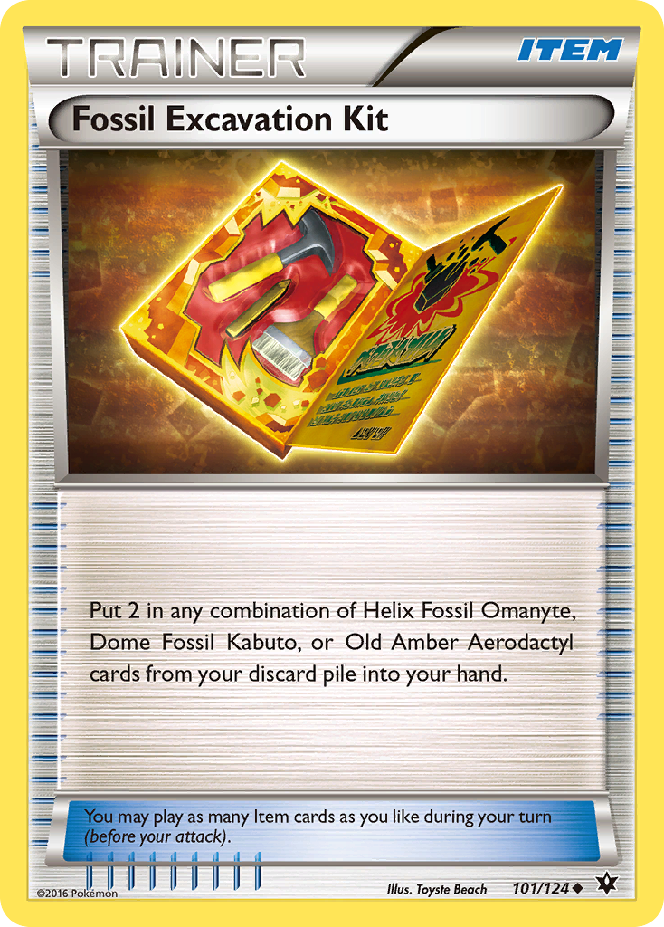 Fossil Excavation Kit (101/124) [XY: Fates Collide] | Nerdhalla Games