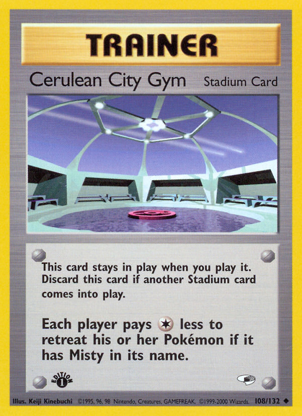 Cerulean City Gym (108/132) [Gym Heroes 1st Edition] | Nerdhalla Games