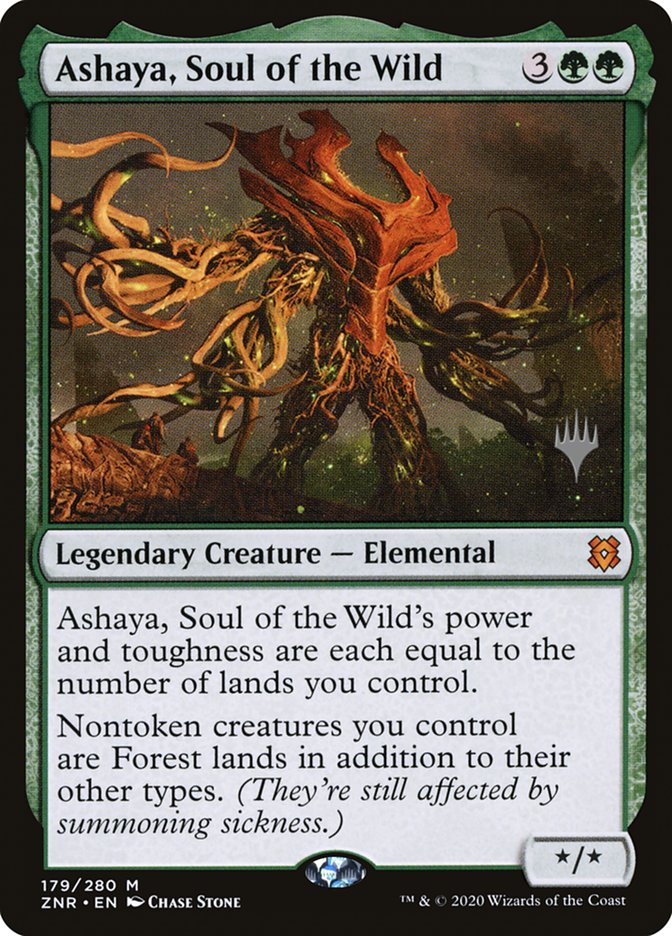 Ashaya, Soul of the Wild (Promo Pack) [Zendikar Rising Promos] | Nerdhalla Games