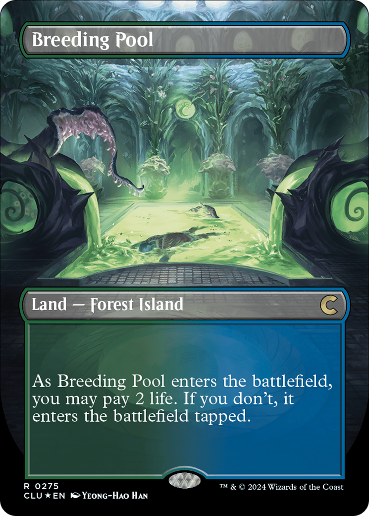 Breeding Pool (Borderless) [Ravnica: Clue Edition] | Nerdhalla Games