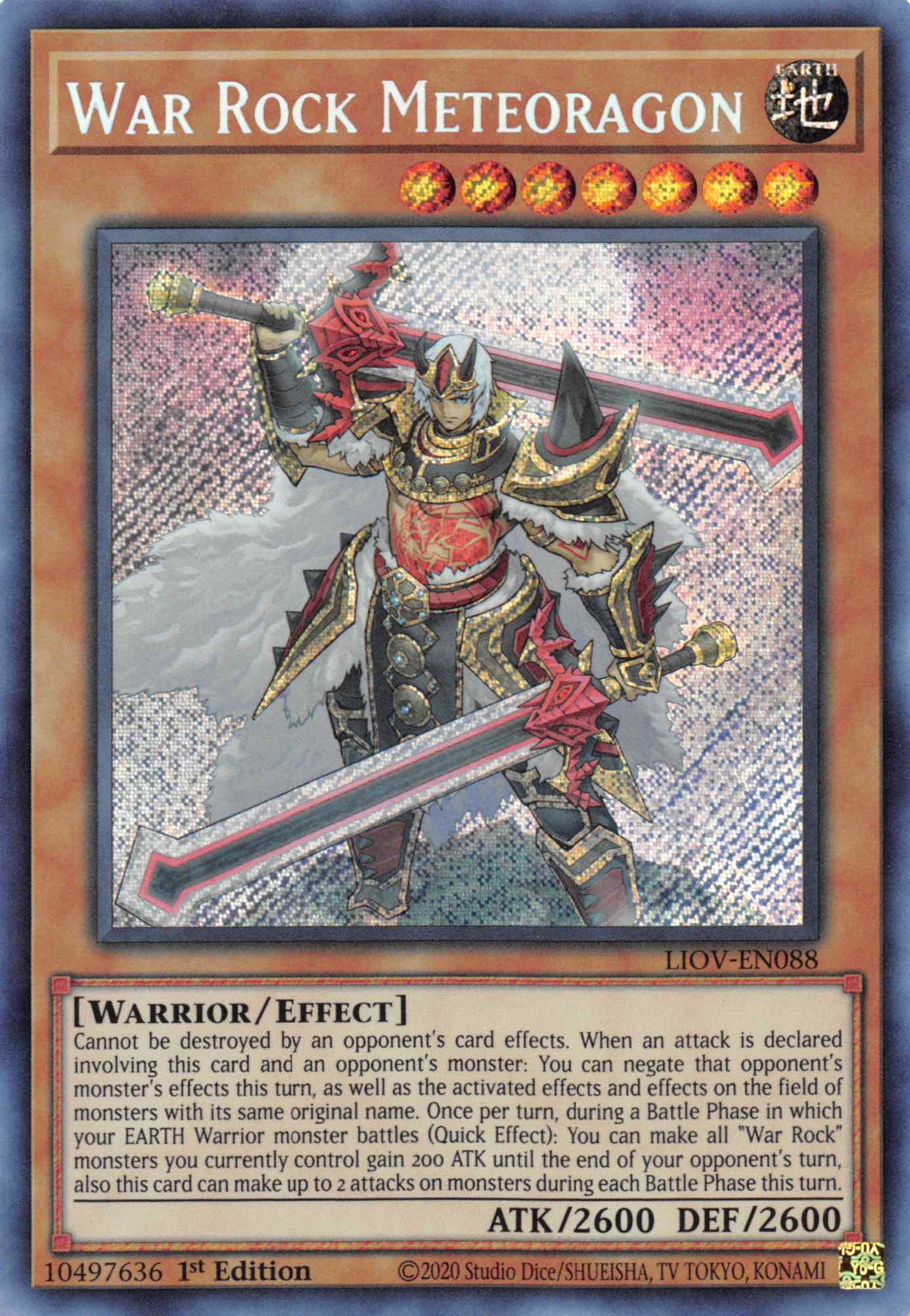 War Rock Meteoragon [LIOV-EN088] Secret Rare | Nerdhalla Games