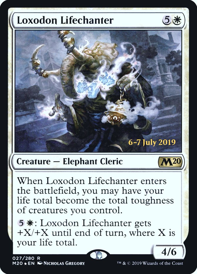 Loxodon Lifechanter  [Core Set 2020 Prerelease Promos] | Nerdhalla Games