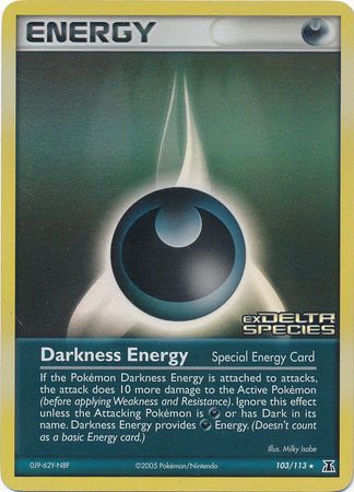 Darkness Energy (103/113) (Stamped) [EX: Delta Species] | Nerdhalla Games