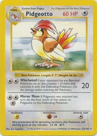 Pidgeotto (22/102) [Base Set Shadowless Unlimited] | Nerdhalla Games