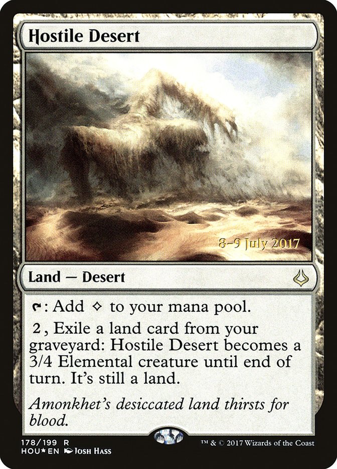 Hostile Desert  [Hour of Devastation Prerelease Promos] | Nerdhalla Games