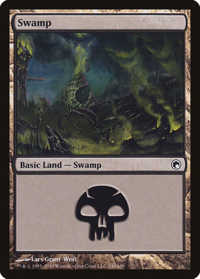 Swamp (240) [Scars of Mirrodin] | Nerdhalla Games