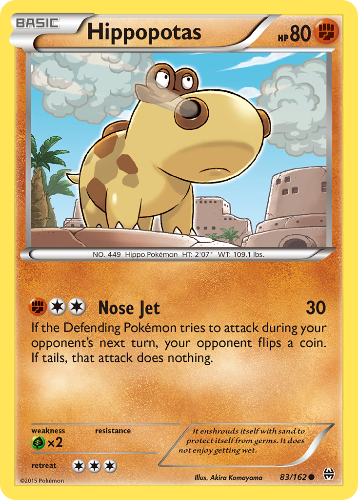 Hippopotas (83/162) [XY: BREAKthrough] | Nerdhalla Games