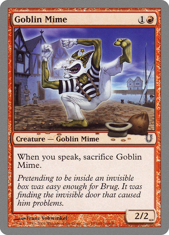 Goblin Mime [Unhinged] | Nerdhalla Games