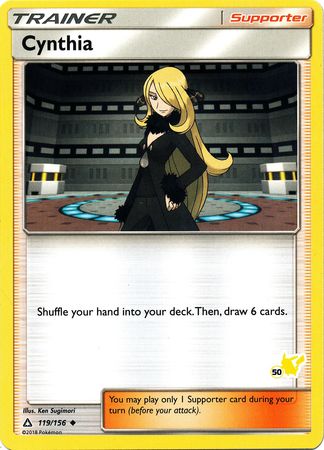 Cynthia (119/156) (Pikachu Stamp #50) [Battle Academy 2020] | Nerdhalla Games