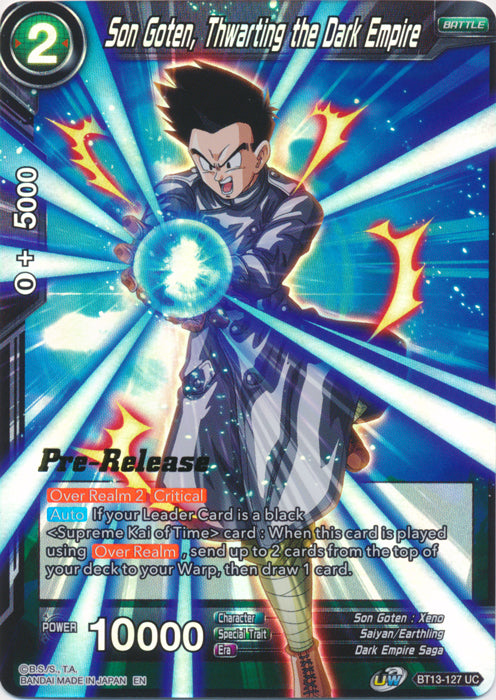 Son Goten, Thwarting the Dark Empire (BT13-127) [Supreme Rivalry Prerelease Promos] | Nerdhalla Games