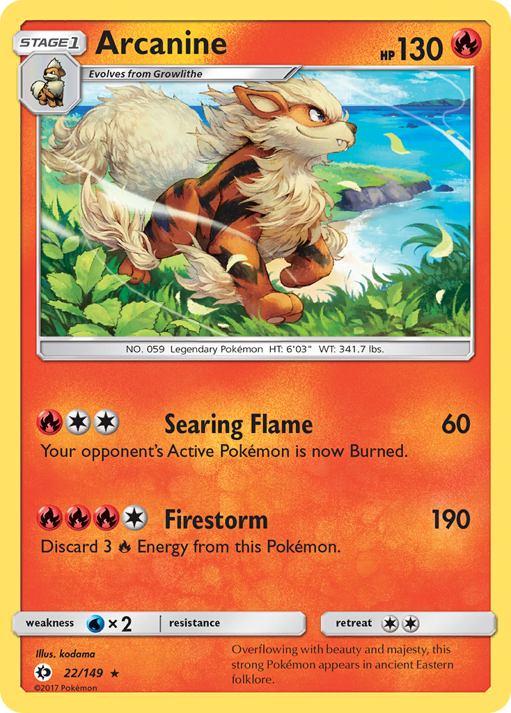 Arcanine (22/149) [Sun & Moon: Base Set] | Nerdhalla Games