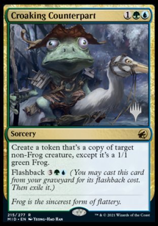 Croaking Counterpart (Promo Pack) [Innistrad: Midnight Hunt Promos] | Nerdhalla Games