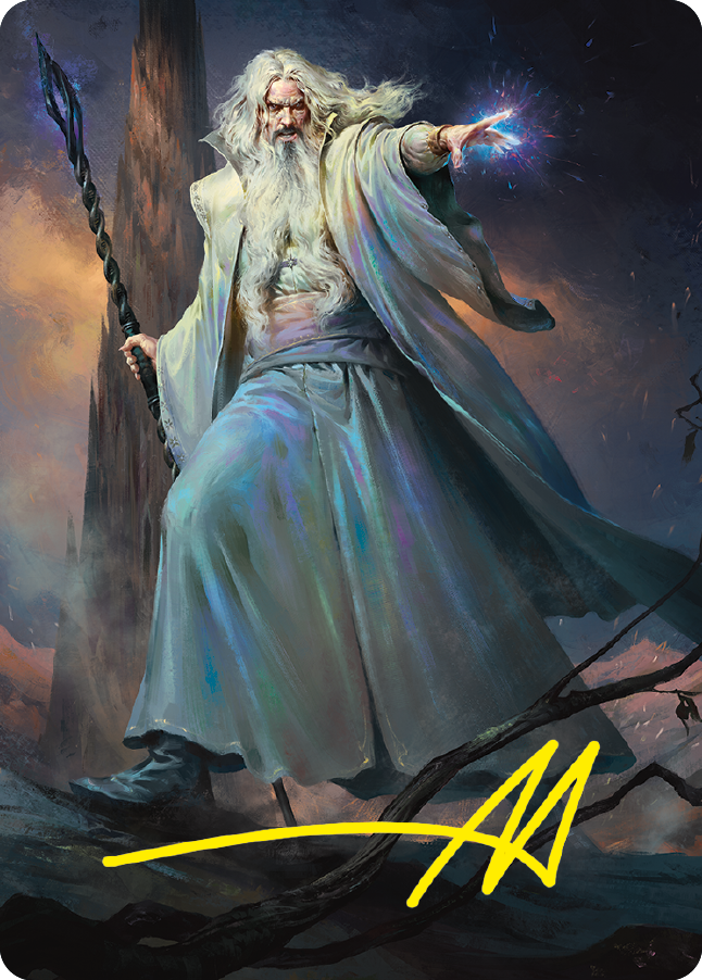 Saruman of Many Colors Art Card (Gold-Stamped Signature) [The Lord of the Rings: Tales of Middle-earth Art Series] | Nerdhalla Games