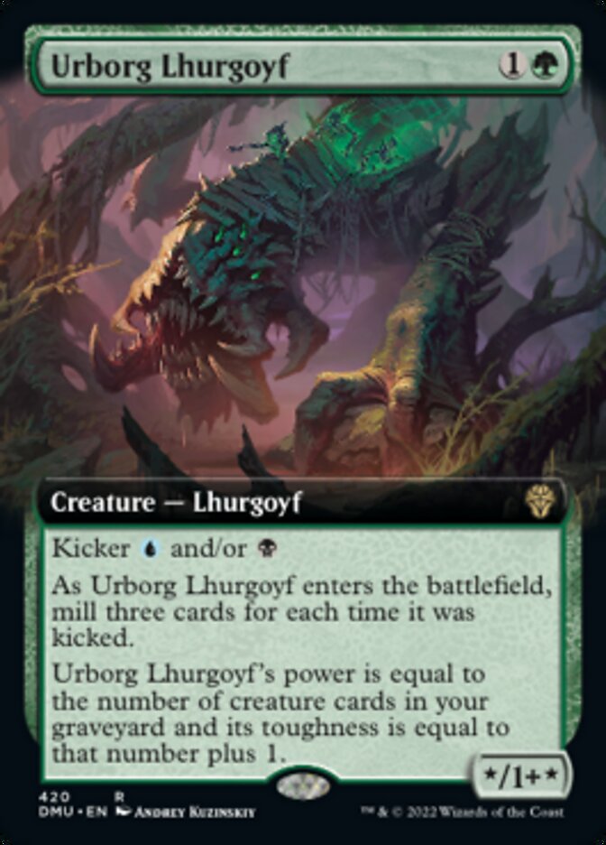 Urborg Lhurgoyf (Extended Art) [Dominaria United] | Nerdhalla Games