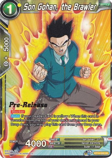 Son Gohan, the Brawler (BT14-098) [Cross Spirits Prerelease Promos] | Nerdhalla Games