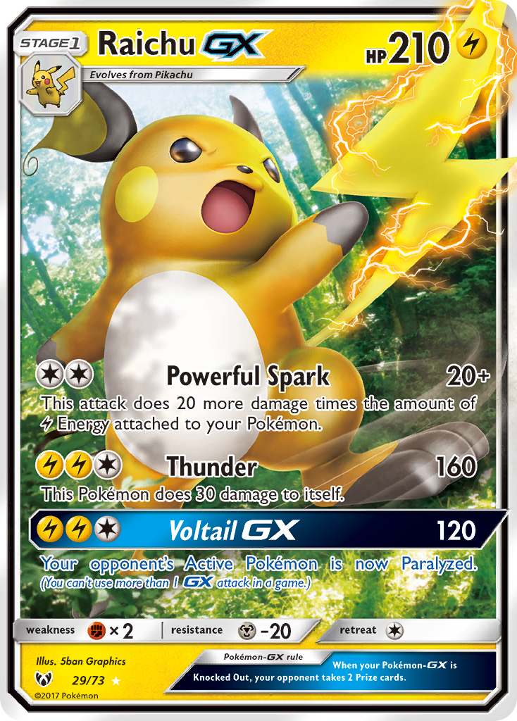 Raichu GX (29/73) [Sun & Moon: Shining Legends] | Nerdhalla Games