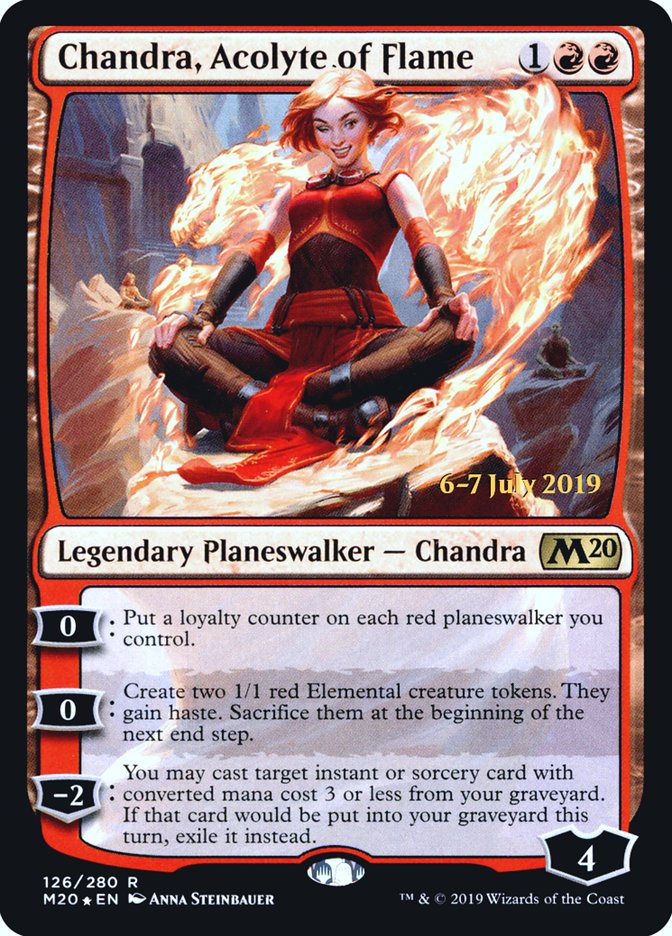 Chandra, Acolyte of Flame  [Core Set 2020 Prerelease Promos] | Nerdhalla Games