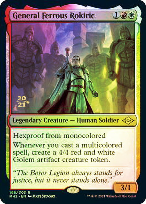 General Ferrous Rokiric [Modern Horizons 2 Prerelease Promos] | Nerdhalla Games