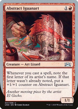 Abstract Iguanart [Unsanctioned] | Nerdhalla Games