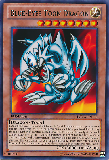 Blue-Eyes Toon Dragon [LCYW-EN103] Rare | Nerdhalla Games