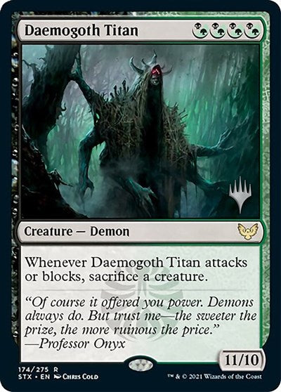 Daemogoth Titan (Promo Pack) [Strixhaven: School of Mages Promos] | Nerdhalla Games