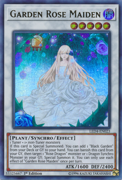 Garden Rose Maiden [LED4-EN023] Ultra Rare | Nerdhalla Games