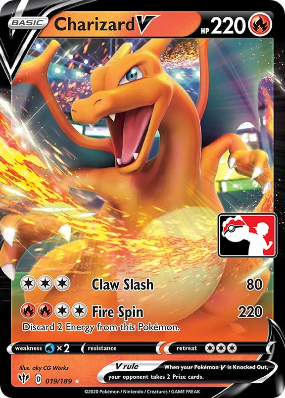 Charizard V (019/189) [Prize Pack Series One] | Nerdhalla Games