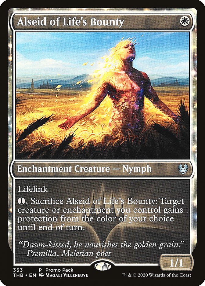 Alseid of Life's Bounty (Promo Pack) [Theros Beyond Death Promos] | Nerdhalla Games