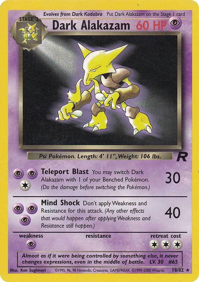 Dark Alakazam (18/82) [Team Rocket Unlimited] | Nerdhalla Games