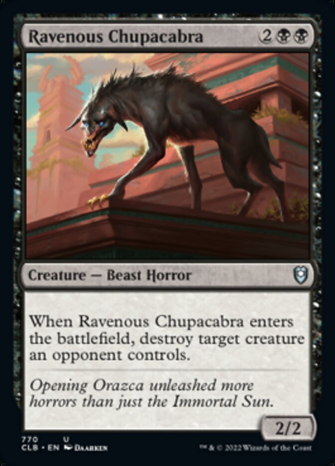 Ravenous Chupacabra [Commander Legends: Battle for Baldur's Gate] | Nerdhalla Games