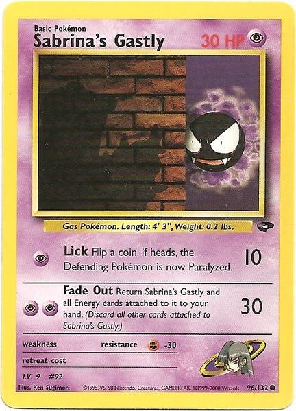 Sabrina's Gastly (96/132) [Gym Challenge Unlimited] | Nerdhalla Games