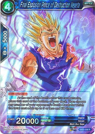 Final Explosion Prince of Destruction Vegeta [BT3-036] | Nerdhalla Games