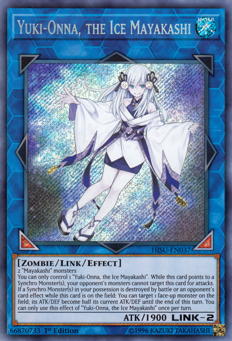 Yuki-Onna, the Ice Mayakashi [HISU-EN037] Secret Rare | Nerdhalla Games