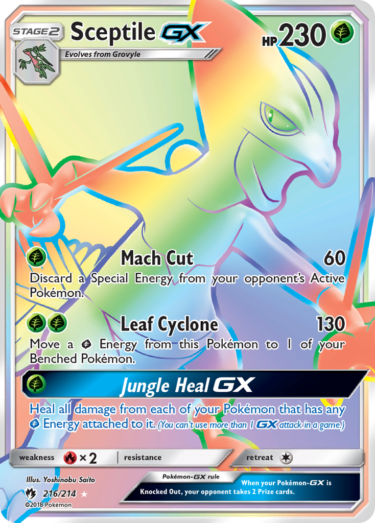 Sceptile GX (216/214) [Sun & Moon: Lost Thunder] | Nerdhalla Games