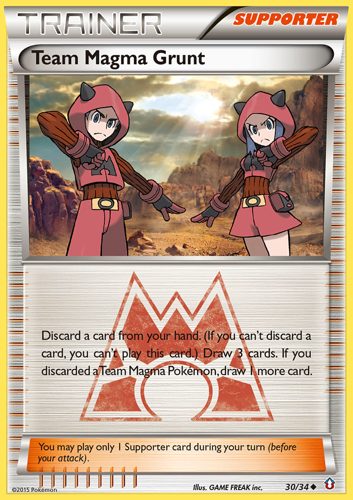 Team Magma Grunt (30/34) [XY: Double Crisis] | Nerdhalla Games