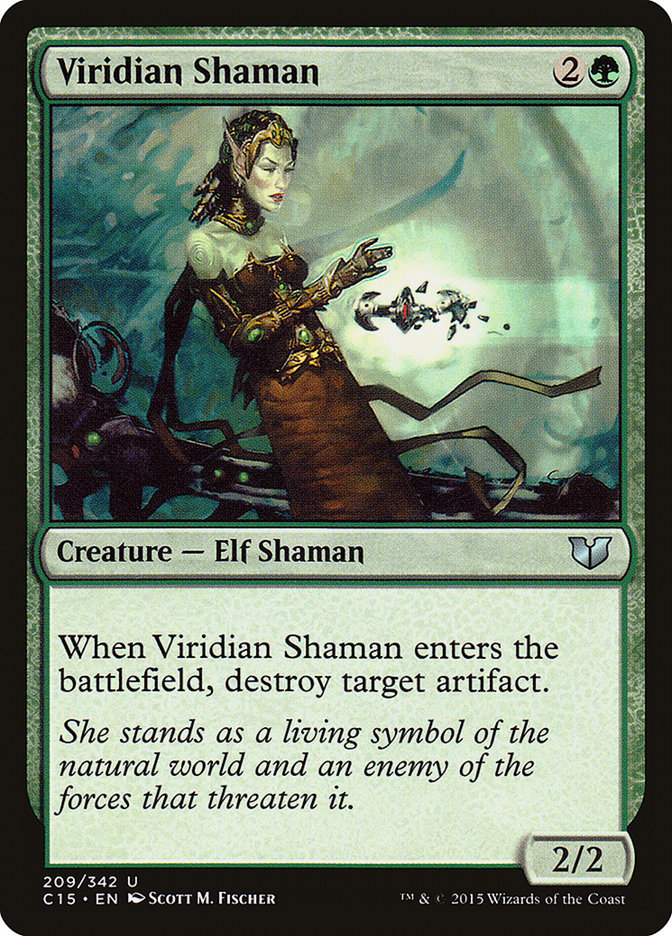 Viridian Shaman [Commander 2015] | Nerdhalla Games