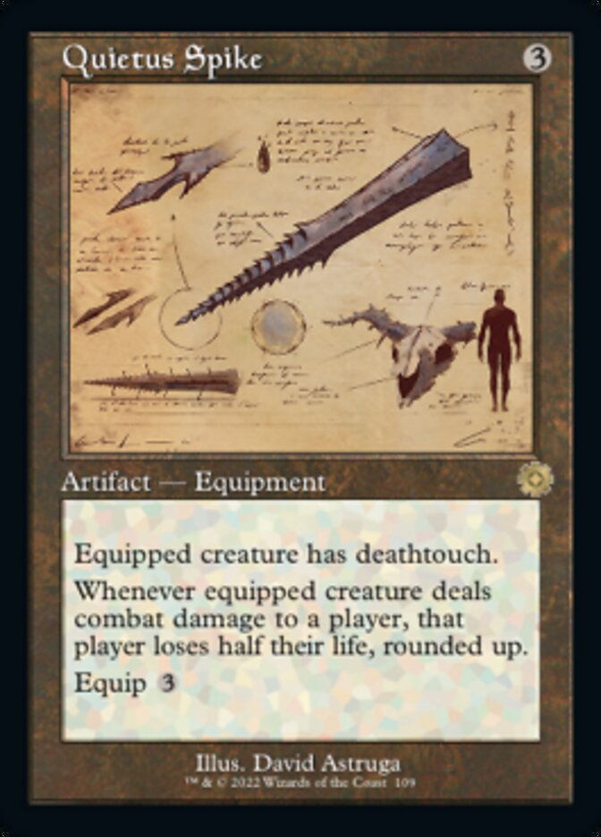 Quietus Spike (Retro Schematic) [The Brothers' War Retro Artifacts] | Nerdhalla Games