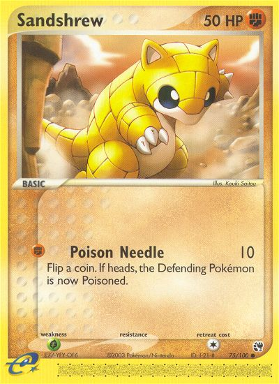 Sandshrew (75/100) [EX: Sandstorm] | Nerdhalla Games