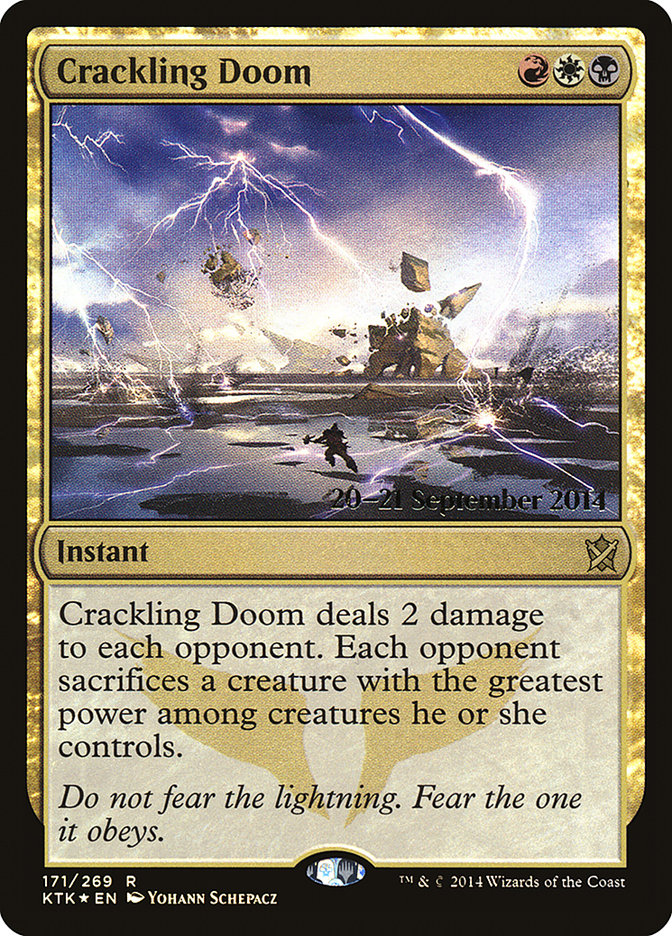 Crackling Doom  [Khans of Tarkir Prerelease Promos] | Nerdhalla Games