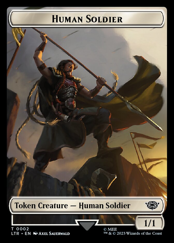 Human Soldier Token (02) [The Lord of the Rings: Tales of Middle-Earth Tokens] | Nerdhalla Games