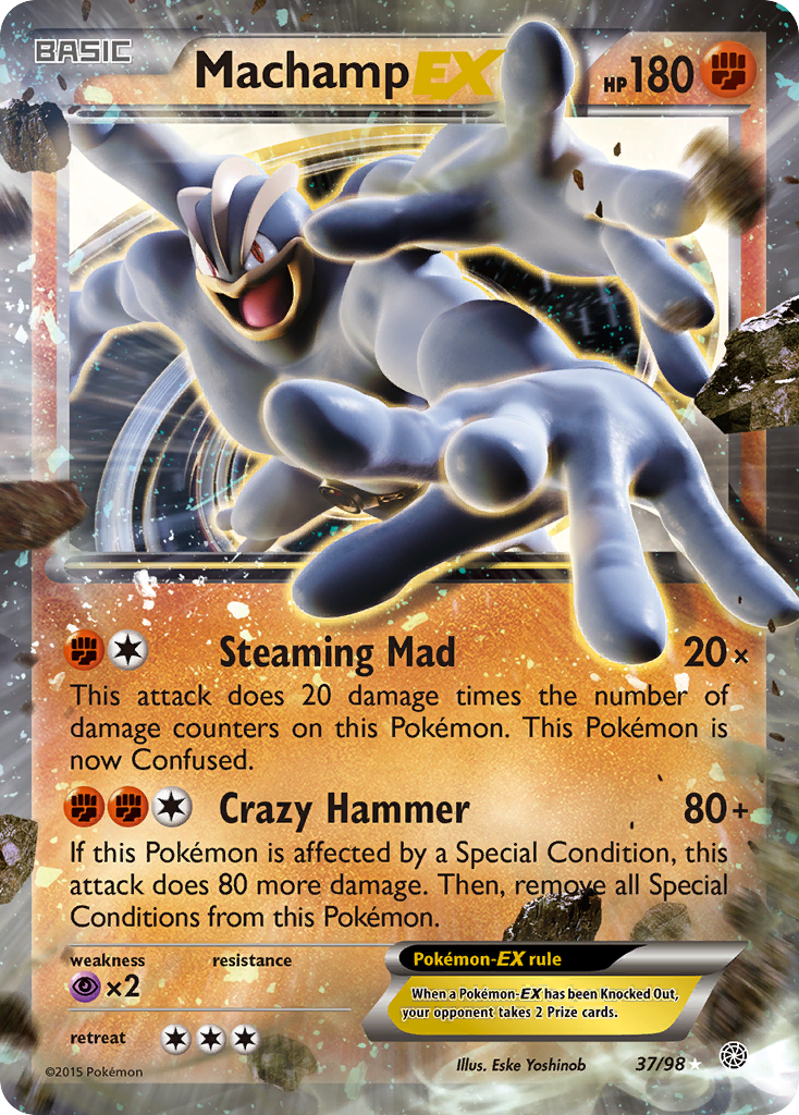 Machamp EX (37/98) [XY: Ancient Origins] | Nerdhalla Games